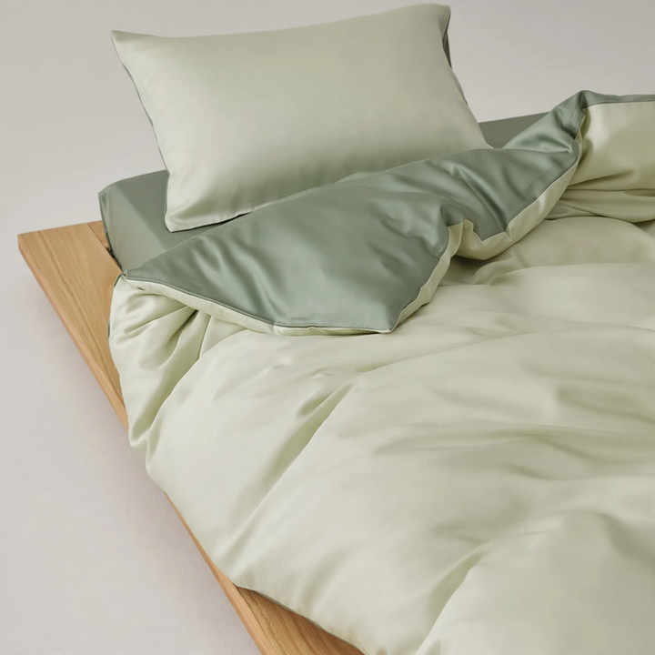 Bedding set, 4-piece, Lyocell, Solid color