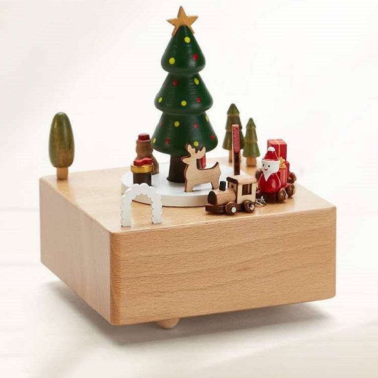 Music box made of beech wood