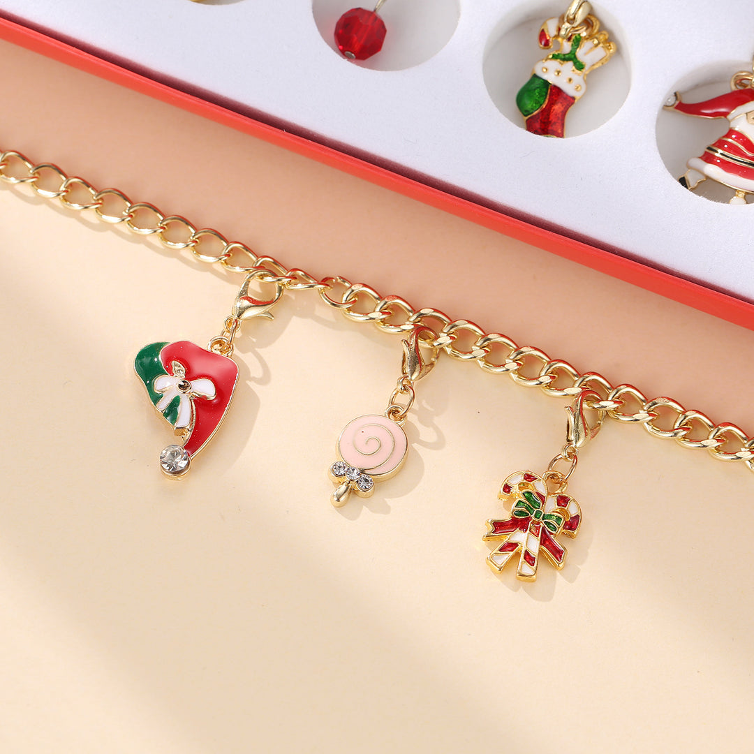 Christmas Advent Calendar with DIY Jewelry Set