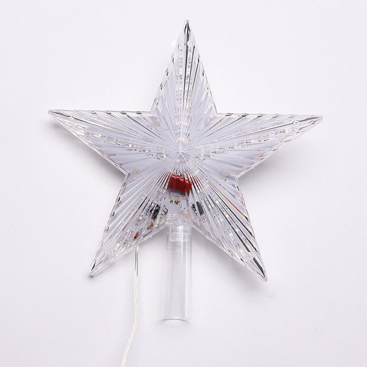LED star for the Christmas tree top, for outdoor use