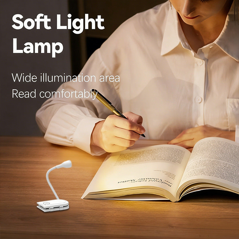 Mini-LED-Reading lamp with clip, portable