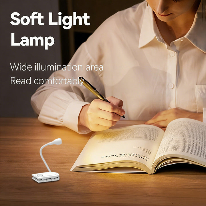 Mini-LED-Reading lamp with clip, portable
