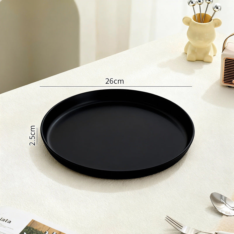 Beef Plastic Tray, Cream and Black
