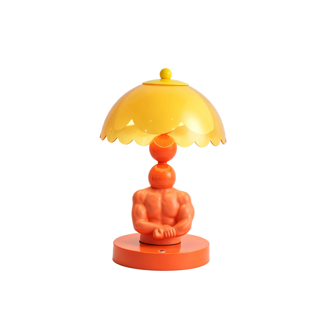 Muscular figure table lamp