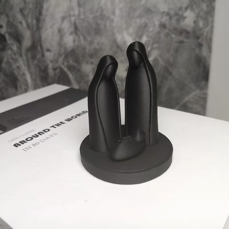 Christmas nativity sculpture, 3D print, plastic