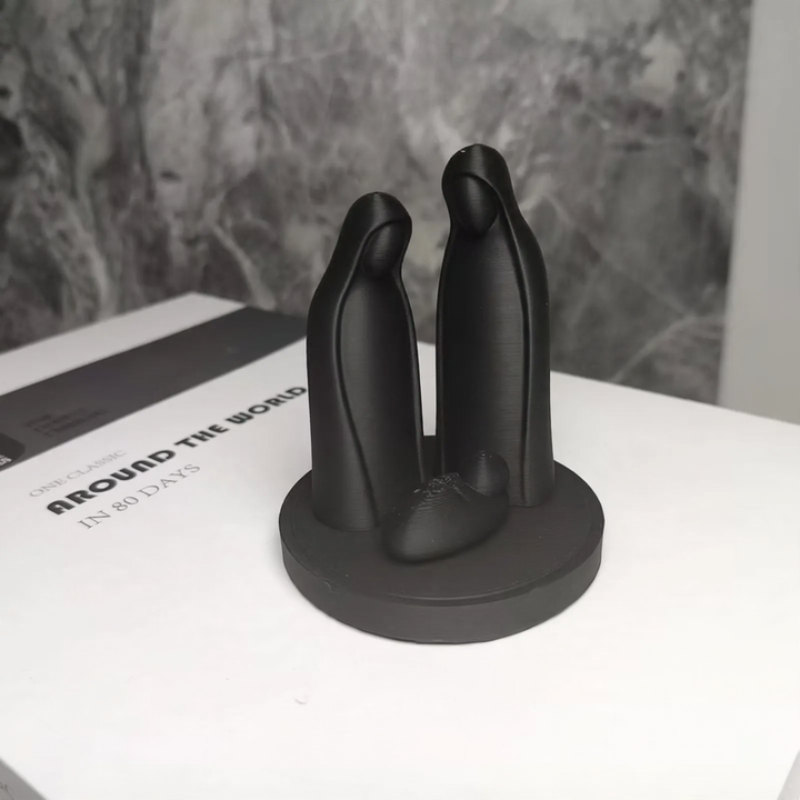 Christmas nativity sculpture, 3D print, plastic