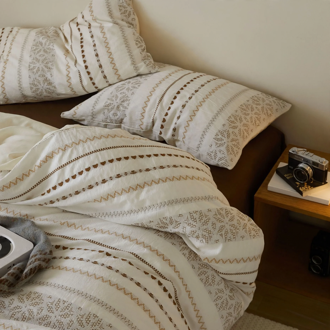 Cotton bedding set, A-class, dyeing technique, 4-piece