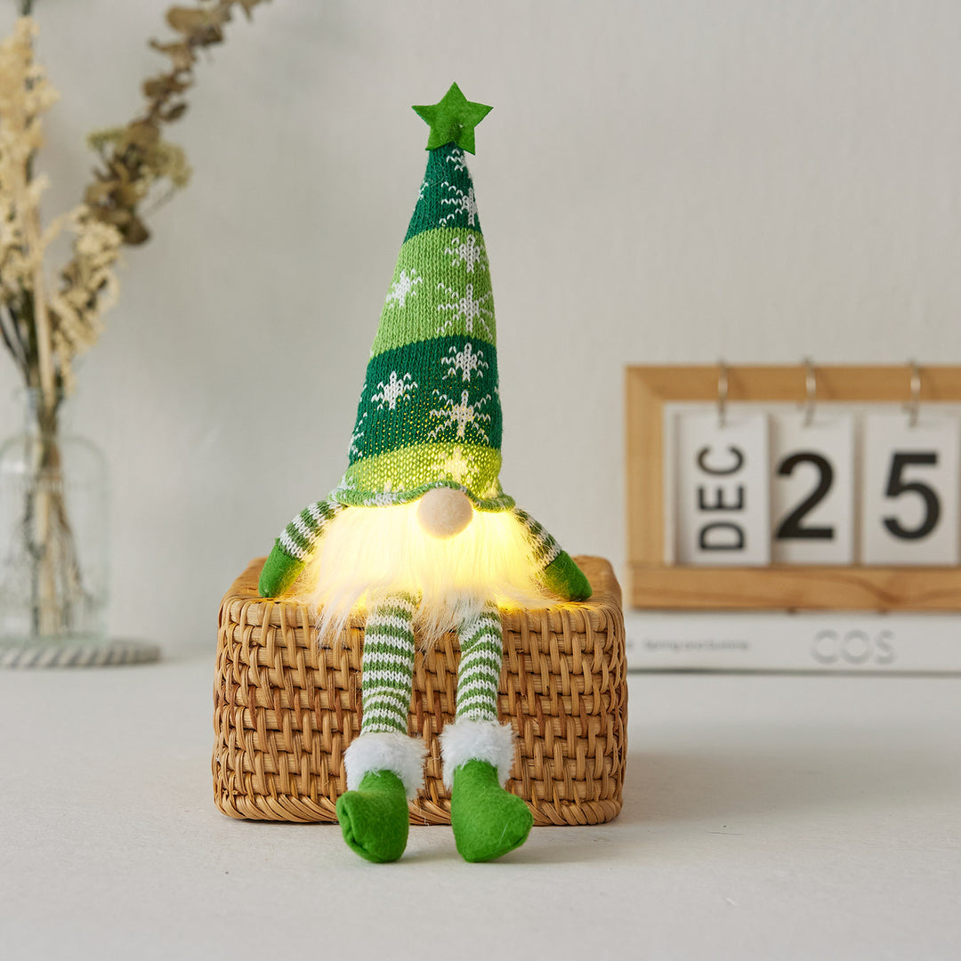 Glowing gnome figure for festive decoration