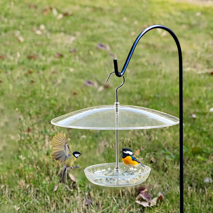 Weatherproof cover for feed stations