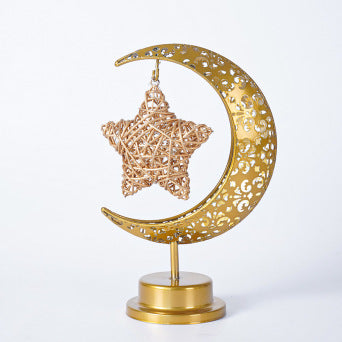 Decorative LED light objects made of metal