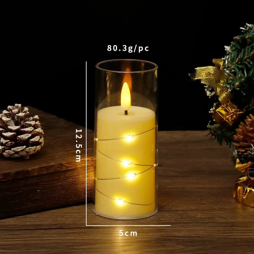 LED electronic candle for atmospheric lighting