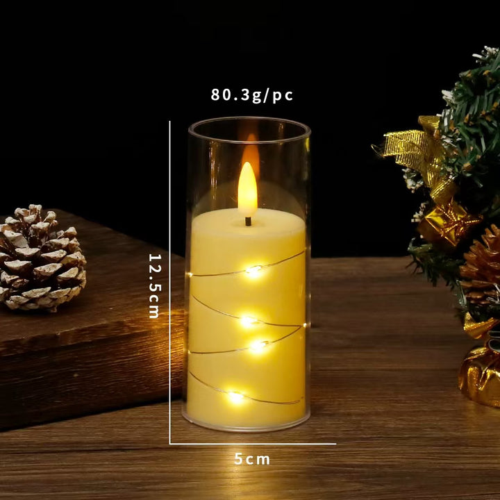 LED electronic candle for atmospheric lighting