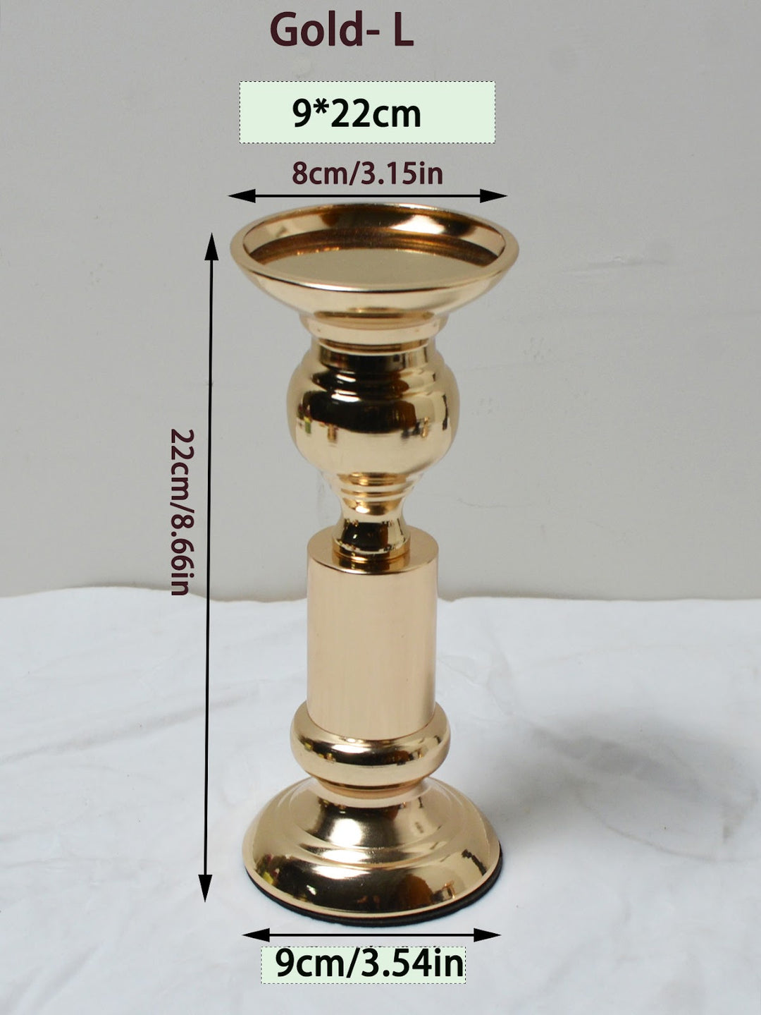 Decorative candle holder made of iron