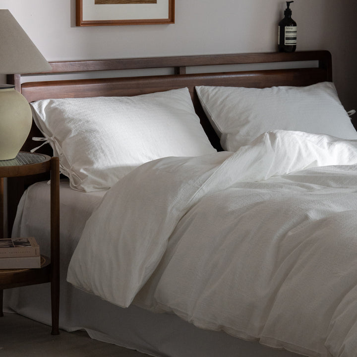 Washed cotton bedding, unbleached, Class A