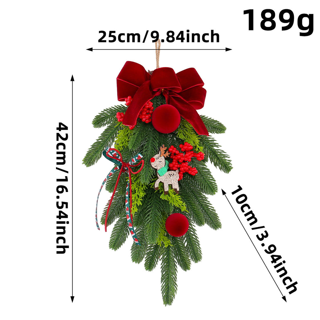 Decorative Christmas wreaths and garlands for festive occasions