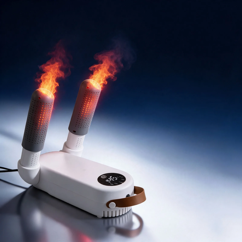 Electric shoe dryer with timer and disinfection function