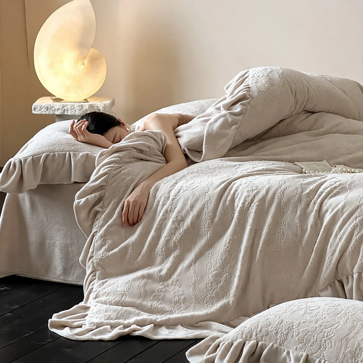 Milk fiber bedding set, 4-piece, winter quality
