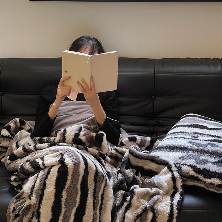 Striped Wool Blanket, 100×150 cm or 150×200 cm