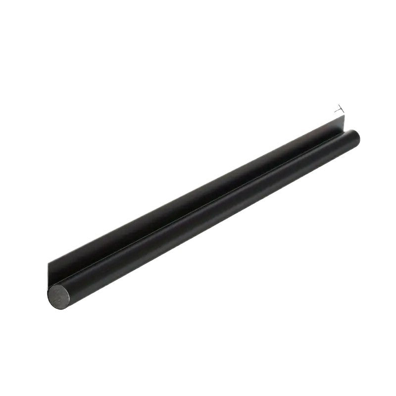Self-adhesive door bottom seal made of leather