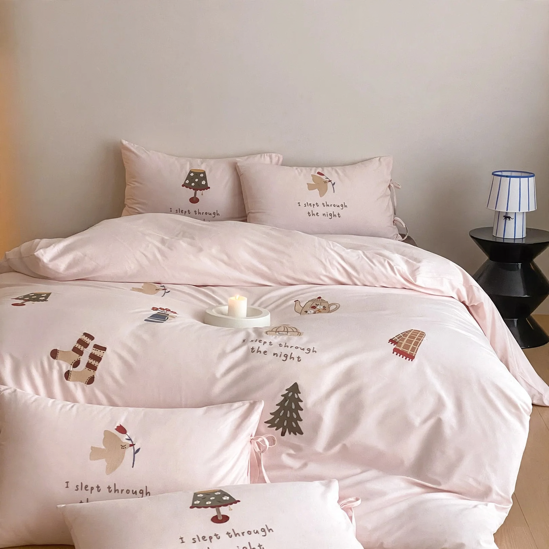 Bedding set made of Xinjiang cotton, brushed, 100s