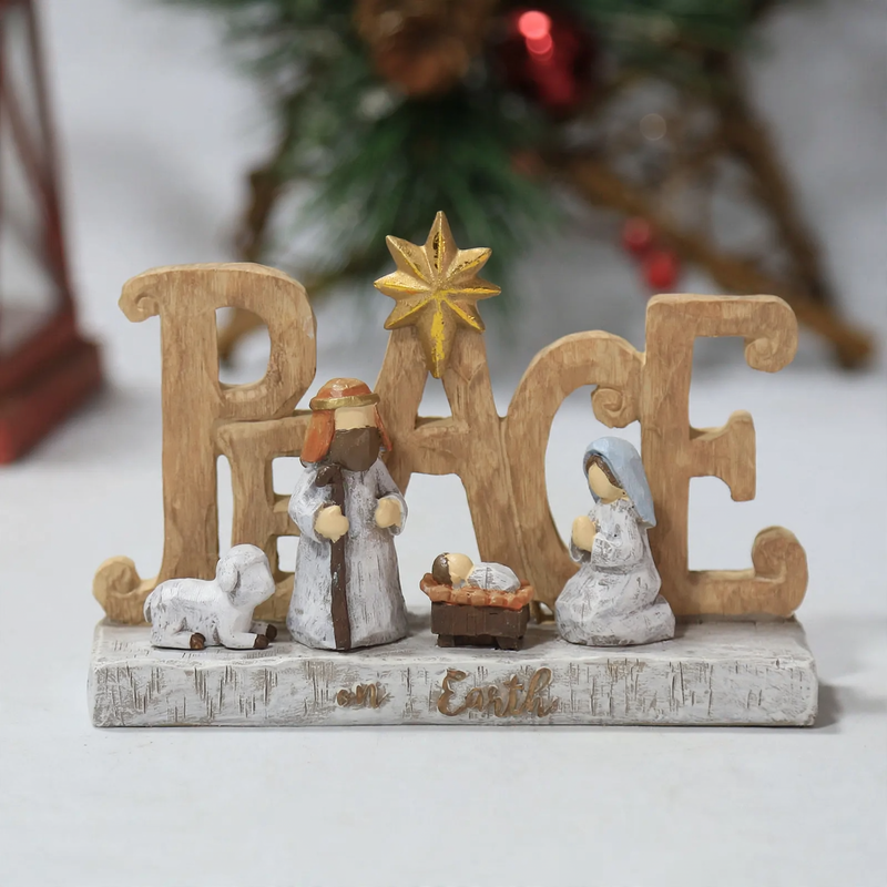 Decorative Christmas Nativity figure made of resin