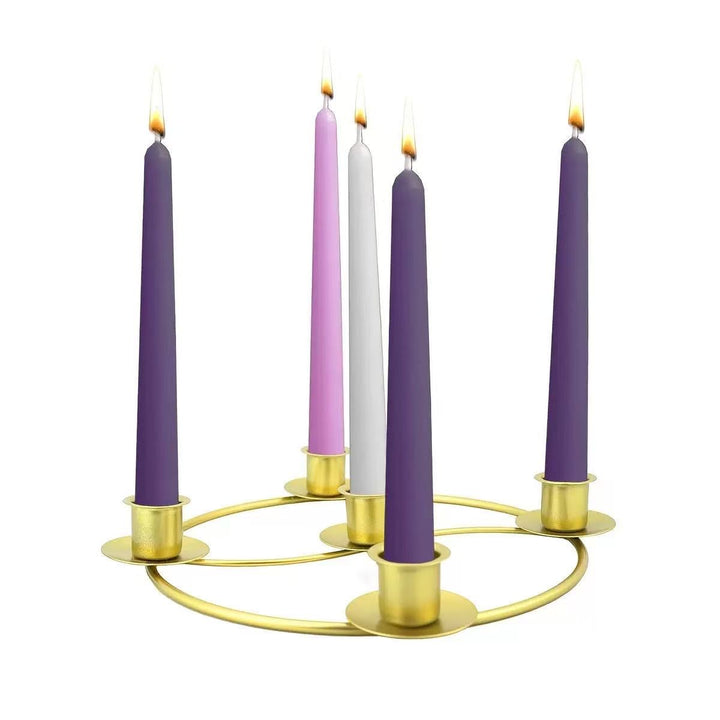 Decorative metal candle holder in European style