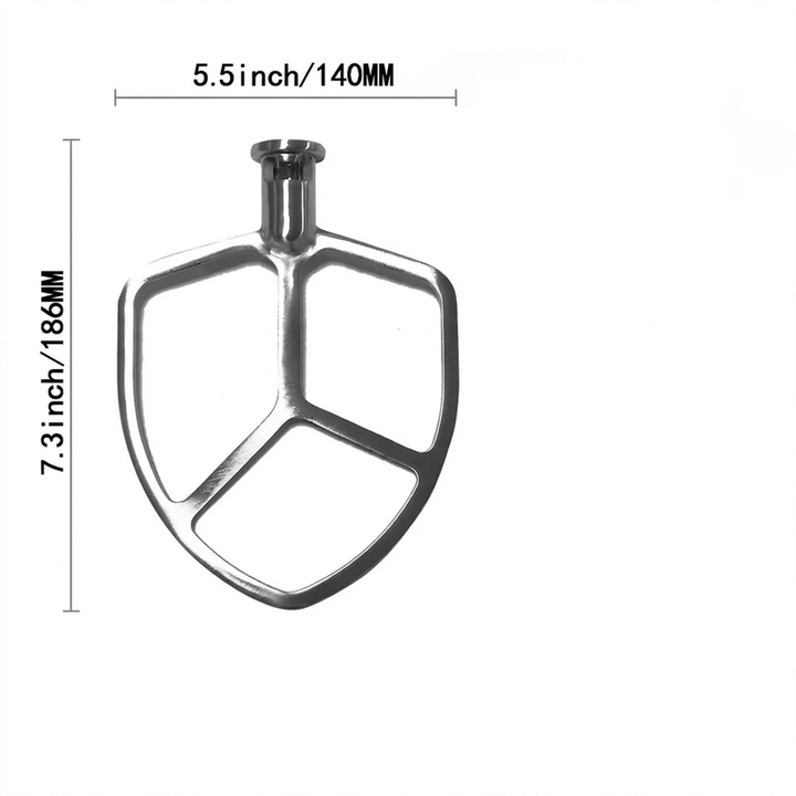 Mixing tool set for food processor, stainless steel