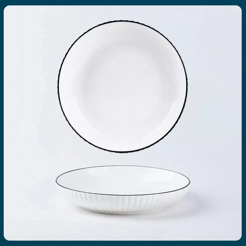 Ceramic dining set, Japanese style, various sizes