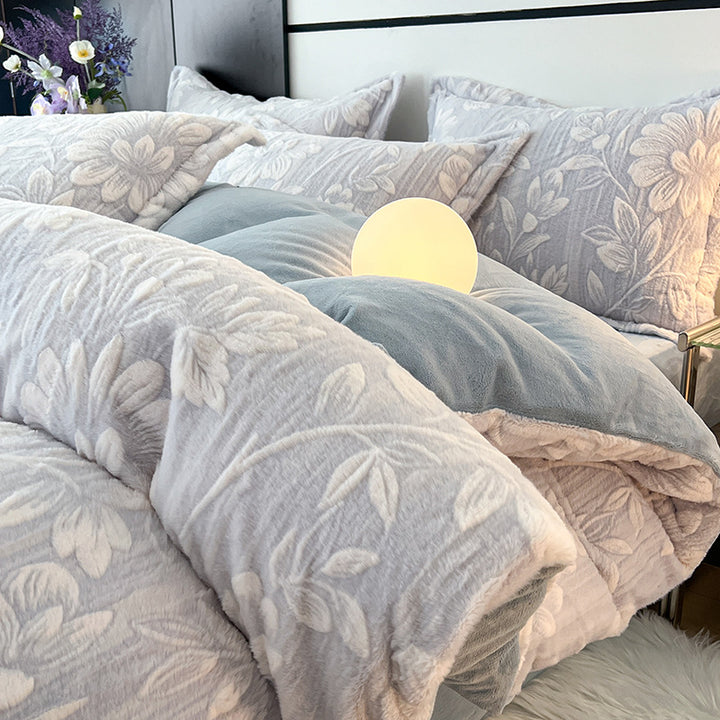 Milk fiber bedding set, 4-piece, winter