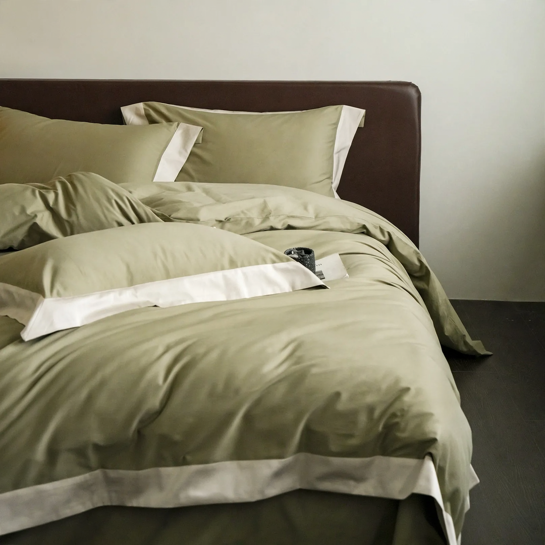 Bedding set made of pure cotton, brushed, for winter