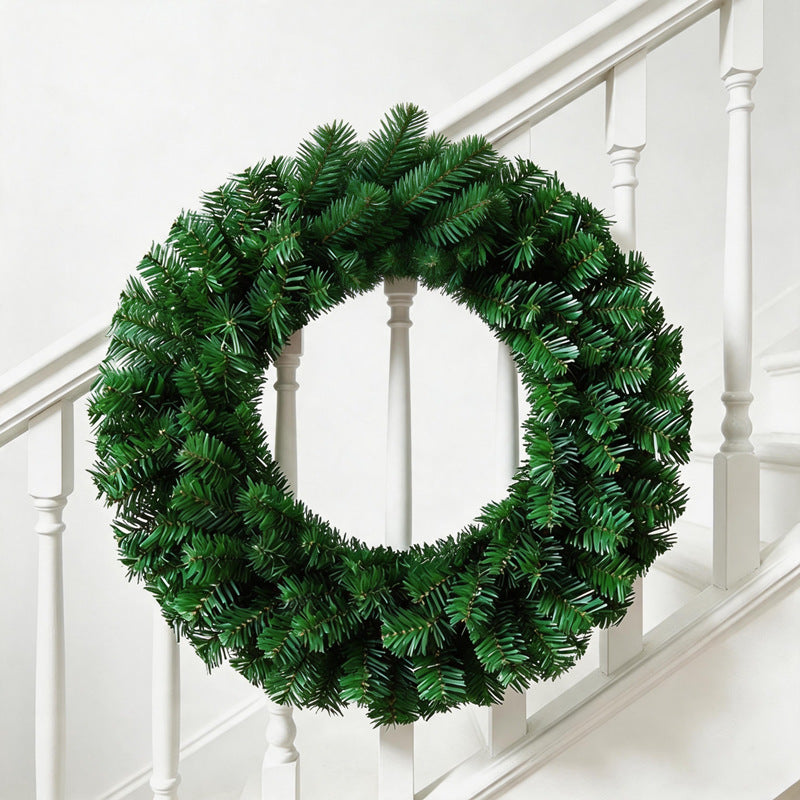 Christmas wreath with Merry Christmas lettering