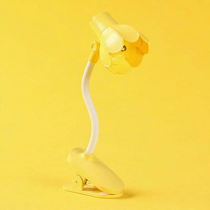 Mini clamp lamp for bedside table and student dormitory