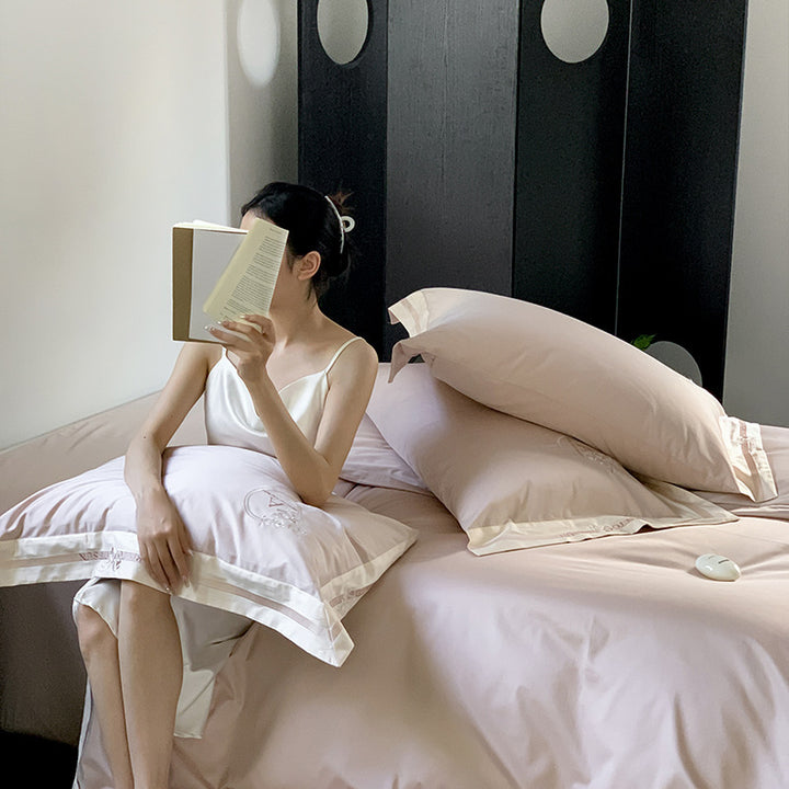 Luxury Long Staple Cotton Bed Linen Set, 120s Quality