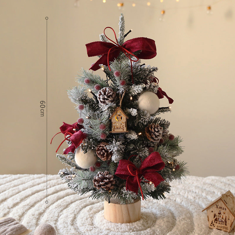 Artificial Christmas tree with lighting, PE, 40-90 cm