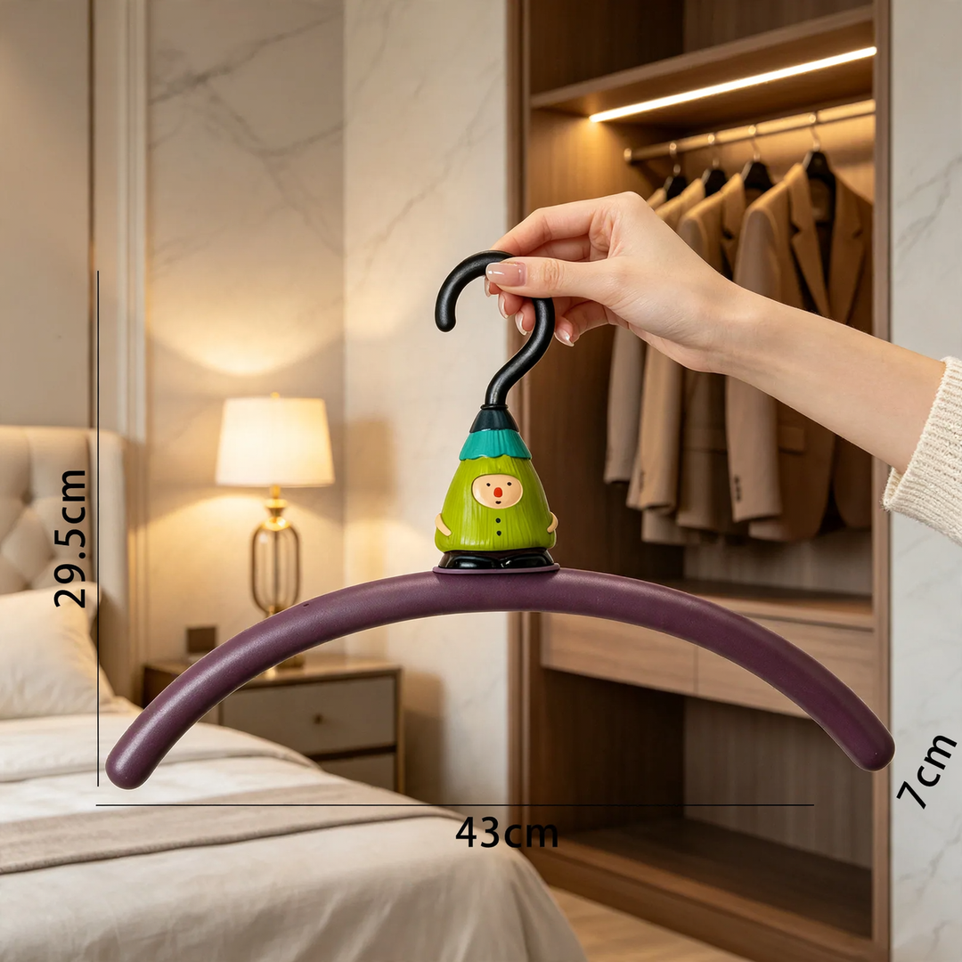 Clothes hanger with forest motif, shape-stable, scratch-free