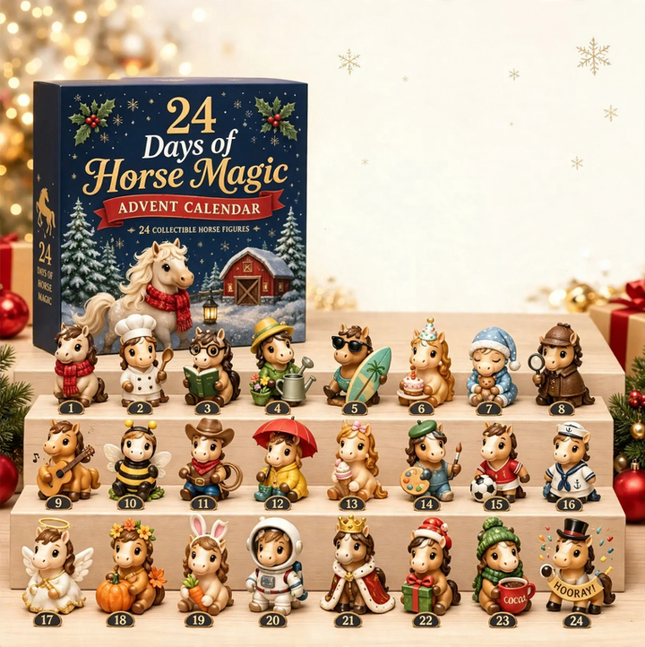 Christmas Advent Calendar with Cat Ornaments