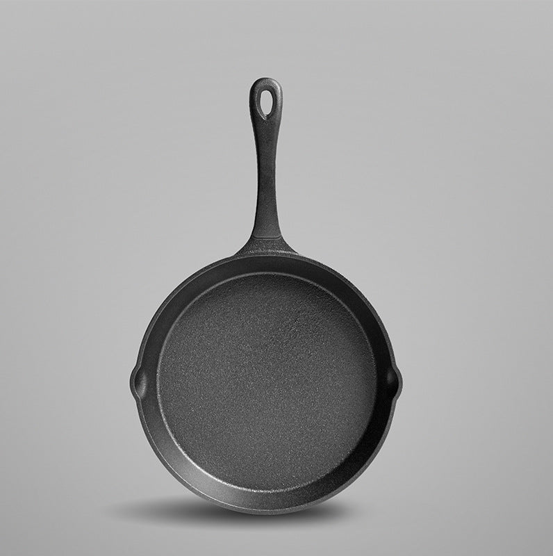 Cast iron pan, flat bottom