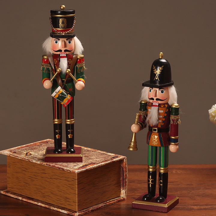 Nutcracker soldier made of wood, 30 cm, European style