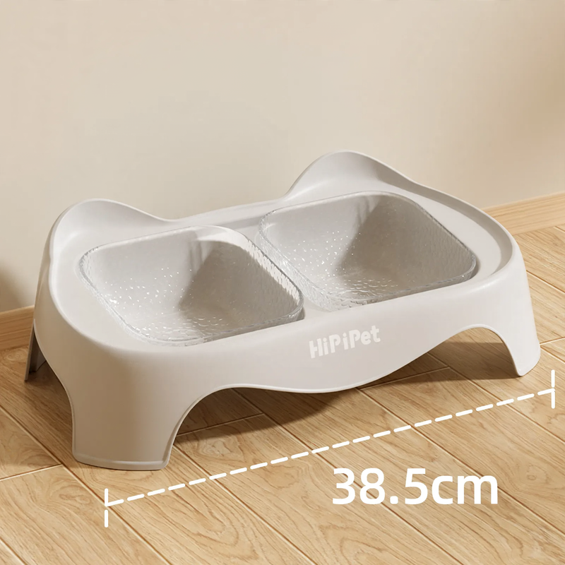Double bowl for dogs and cats, non-slip