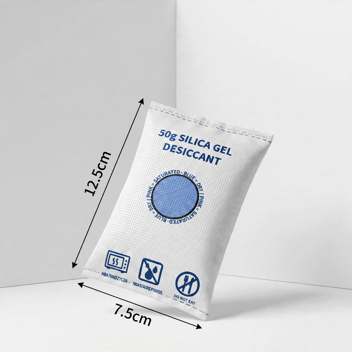 Silica gel desiccant for moisture control