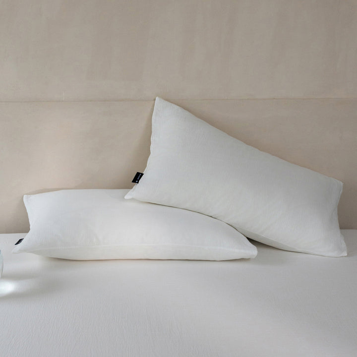 Cotton pillowcases, set of 2, double-layered gauze