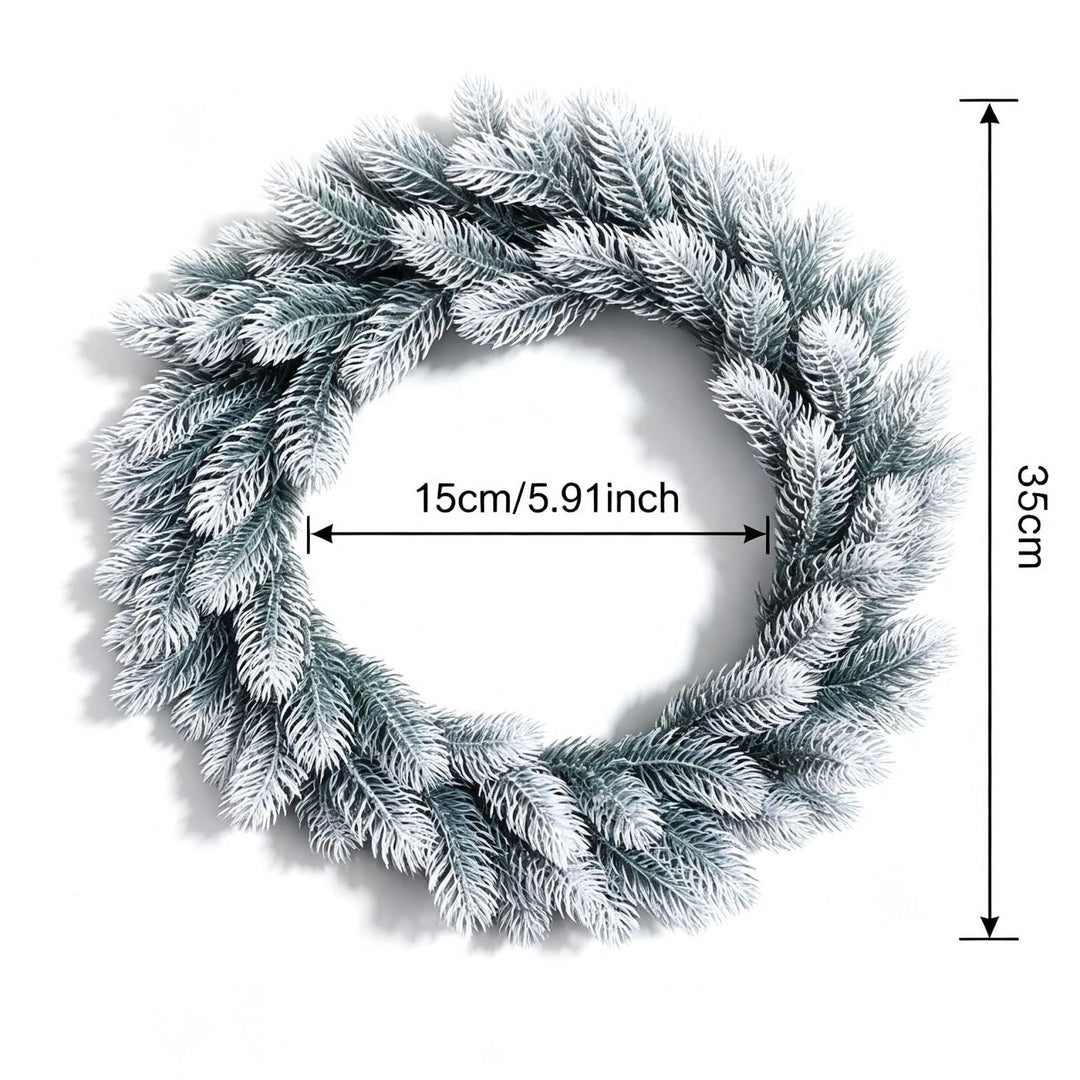 Artificial Christmas wreath with pine needles for indoor and outdoor