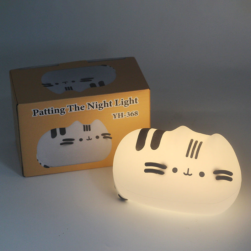 Silicone Tap Light, Cat Design, rechargeable