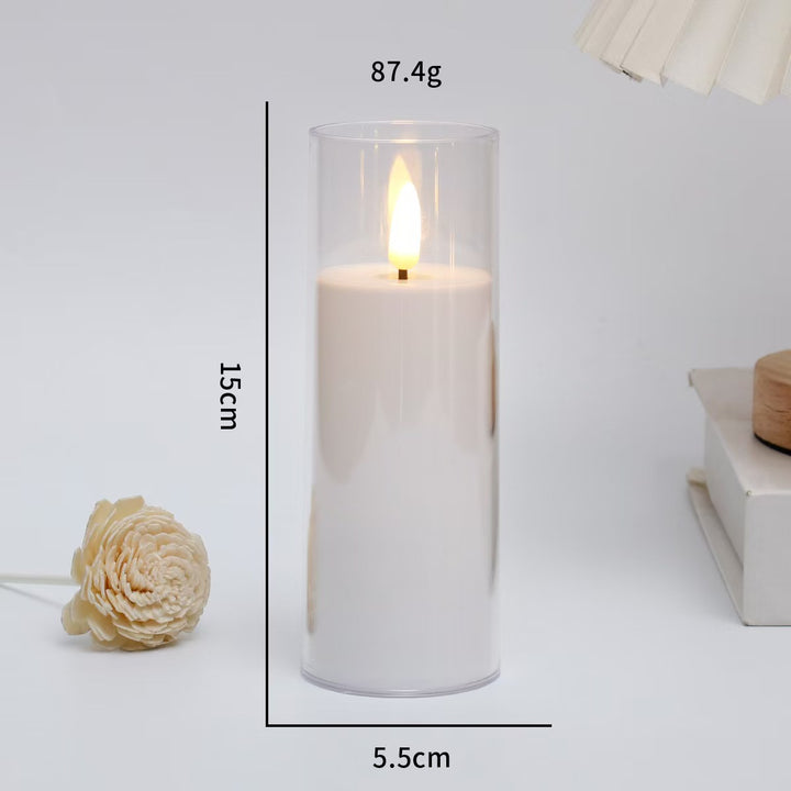LED electronic candle for atmospheric lighting
