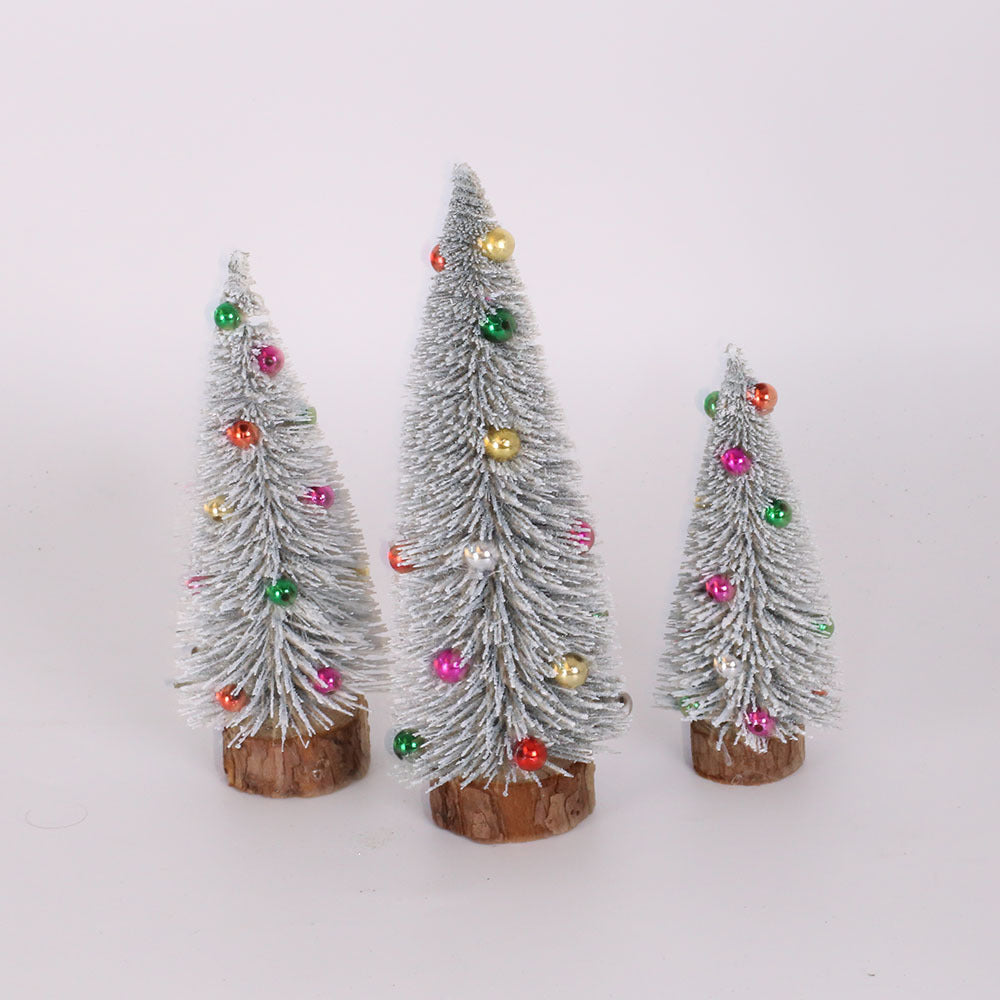Mini Christmas tree made of pine needles, various colors
