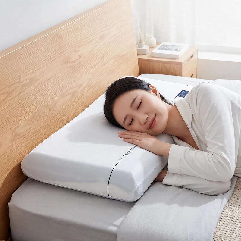Rectangular Neck Support Pillow made of Memory Foam