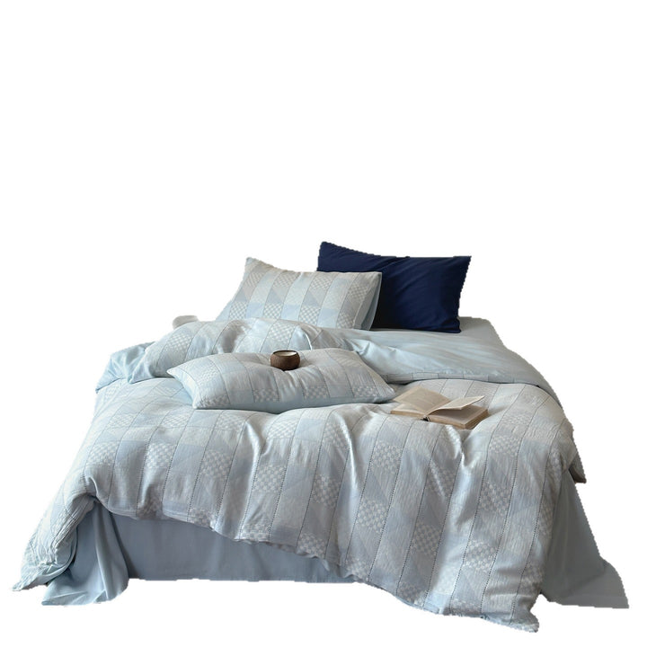 Cotton bedding set, double gauze with jacquard pattern