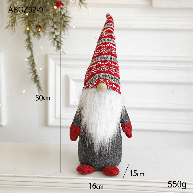 Christmas gnome, fabric hanging figure
