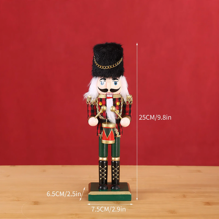 Nutcracker figure made of wood, 25 cm, European style