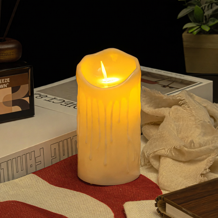 LED Real Wax Look Candle with Flicker Effect